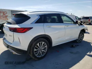 2024 Infiniti QX50 Luxe z VIN 3PCAJ5BA6RF104043, wystawiony jako Copart lot #46546785 z przebiegiem 13 276 mil mil oraz Szkoda całkowita • Salvage title. Historia ofert i sprzedaży dostępna na DreamBid. Obrazek 3.
