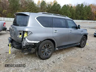 2019 Nissan Armada Platinum with VIN JN8AY2NF9K9351708, listed as a Copart auction lot 77241883 with 42,308 mi miles. Bid and sale history available at carsss.com. Image 3.