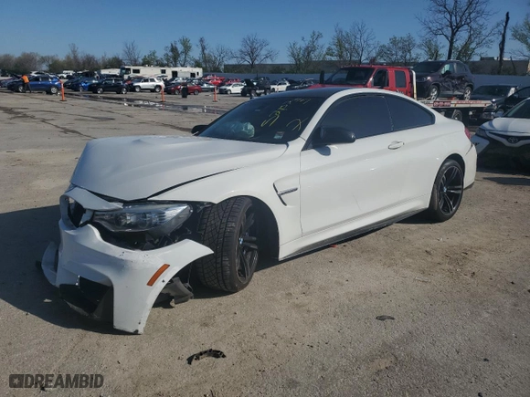2016 BMW M4 with VIN WBS3R9C53GK336943, listed as a Copart auction lot 52157535 with 103,850 mi miles and Salvage Title. Bid and sale history available at carsss.com. Image 1.