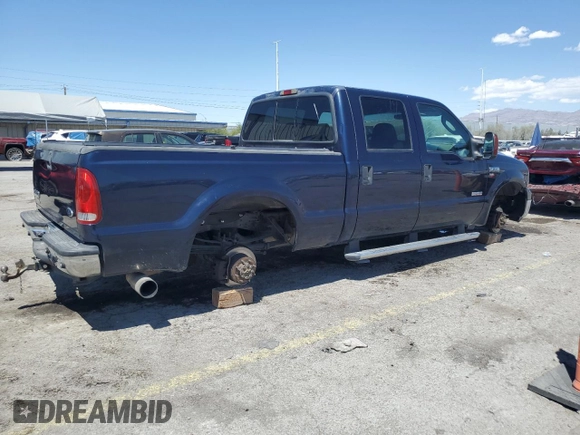2005 Ford F-250 XL with VIN 1FTSW20P15EA64980, listed as a Copart auction lot 55518045 with 111,672 mi miles and Salvage title. Bid and sale history available at DreamBid. Image 3.