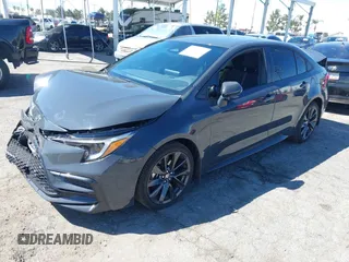 2023 Toyota Corolla Hybrid LE with VIN JTDBCMFEXP3018606, listed as a IAAI auction lot 41857107 with 46,038 mi miles. Bid and sale history available at carsss.com. Image 17.