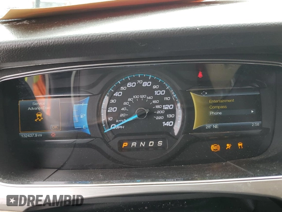 2015 Ford Taurus SEL with VIN 1FAHP2H85FG149725, listed as a Copart auction lot 46267395 with 132,437 mi miles and Salvage Title. Bid and sale history available at carsss.com. Image 9.