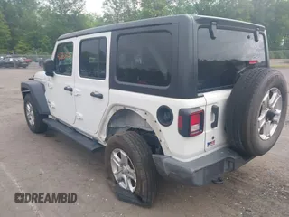 2018 Jeep Wrangler Unlimited Sport S with VIN 1C4HJXDG0JW324211, listed as a IAAI auction lot 42388525 with 79,278 mi miles and . Bid and sale history available at DreamBid. Image 3.