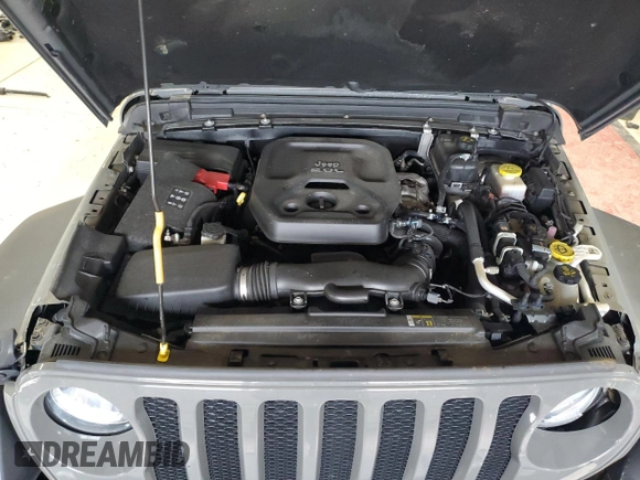 2018 Jeep Wrangler Unlimited Sport with VIN 1C4HJXDN7JW300342, listed as a Copart auction lot 58048065 with 52,791 mi miles and Salvage title. Bid and sale history available at DreamBid. Image 12.