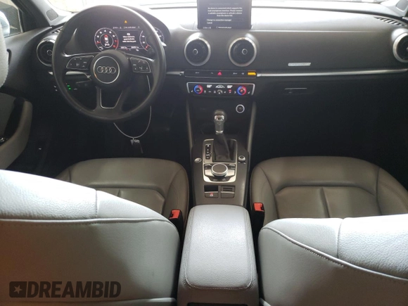 2017 Audi A3 Premium Plus with VIN WAUJ8GFF7H1060118, listed as a Copart auction lot 60925654 with 58,913 mi miles and Salvage Title. Bid and sale history available at DreamBid. Image 8.