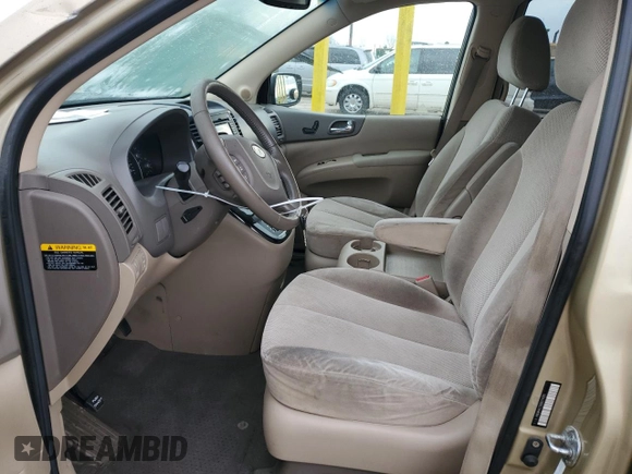 2011 Kia Sedona EX with VIN KNDMH4C74B6374931, listed as a Copart auction lot 46694665 with 219,763 mi miles and Salvage Title. Bid and sale history available at carsss.com. Image 7.