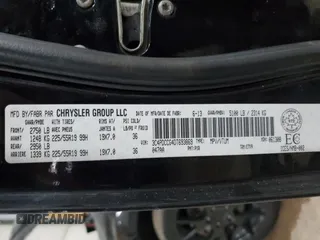 2013 Dodge Journey Crew with VIN 3C4PDCCG4DT693869, listed as a Copart auction lot 63666684 with 134,424 mi miles and Salvage title. Bid and sale history available at DreamBid. Image 13.