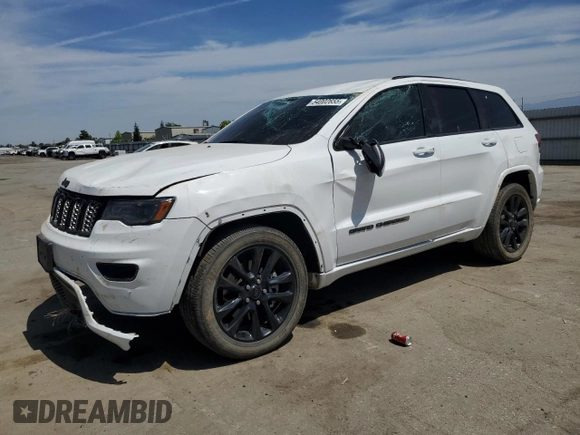 2021 Jeep Grand Cherokee Laredo X with VIN 1C4RJEAG7MC784954, listed as a Copart auction lot 54002655 with 37,229 mi miles and Salvage title. Bid and sale history available at DreamBid. Image 1.