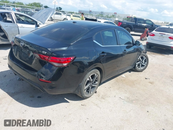 2024 Nissan Sentra SV with VIN 3N1AB8CV7RY248529, listed as a IAAI auction lot 42236147 with 22,284 mi miles and . Bid and sale history available at DreamBid. Image 4.