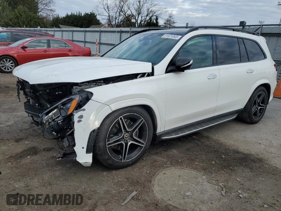 2022 Mercedes-Benz GLS 450 with VIN 4JGFF5KE0NA662687, listed as a Copart auction lot 81401043 with 48,938 mi miles and . Bid and sale history available at DreamBid. Image 1.