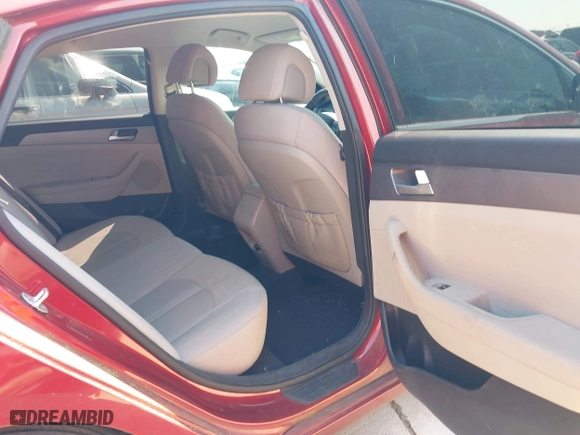 2015 Hyundai Sonata 2.4L SE with VIN 5NPE24AF7FH257498, listed as a IAAI auction lot 42051629 with 1 mi miles. Bid and sale history available at carsss.com. Image 8.