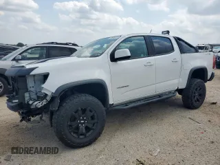 2019 Chevrolet Colorado 4WD ZR2 with VIN 1GCGTEEN3K1249199, listed as a Copart auction lot 58895245 with 96,670 mi miles and Salvage title. Bid and sale history available at DreamBid. Image 1.