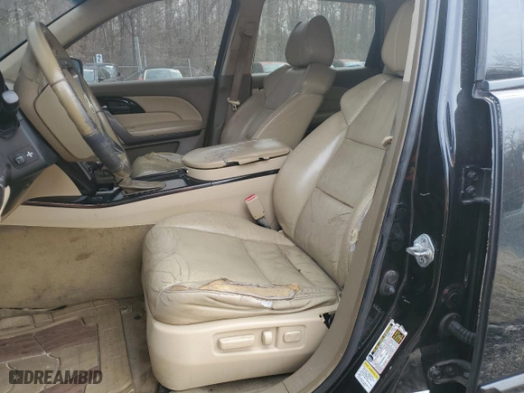 2008 Acura MDX Tech Pkg with VIN 2HNYD28378H500272, listed as a Copart auction lot 49991295 with 0 mi miles and Salvage Title. Bid and sale history available at carsss.com. Image 7.