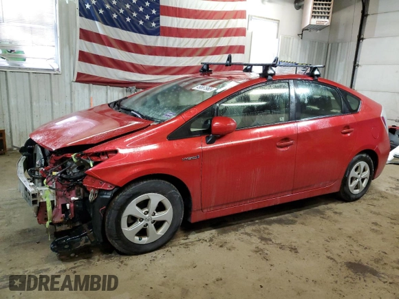 2013 Toyota Prius One with VIN JTDKN3DU5D5702946, listed as a Copart auction lot 49861965 with 189,145 mi miles and Salvage Title. Bid and sale history available at carsss.com. Image 1.
