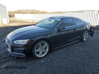 2018 Audi A5 Premium Plus with VIN WAUTNAF56JA005249, listed as a Copart auction lot 46662295 with 78,785 mi miles and Salvage Title. Bid and sale history available at DreamBid. Image 1.