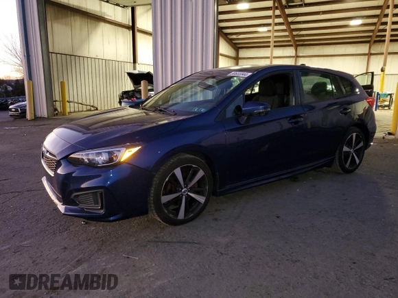 2017 Subaru Impreza Special Sports with VIN 4S3GTAK68H1714493, listed as a Copart auction lot 80633344 with 124,576 mi miles and Salvage title. Bid and sale history available at DreamBid. Image 1.