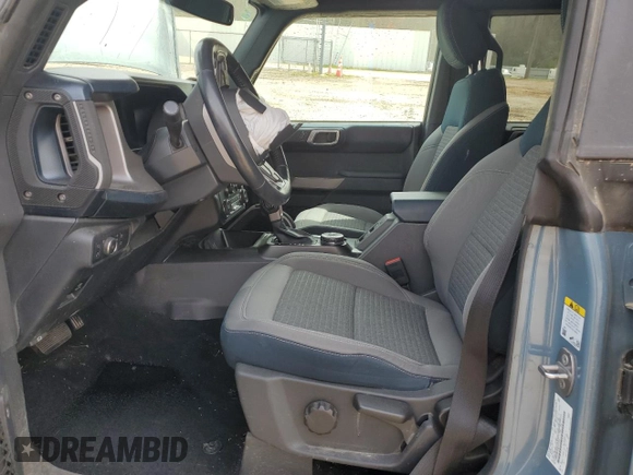 2021 Ford Bronco с VIN 1FMEE5BP5MLA91314, выставлен на аукционе Copart как лот 50746695 с пробегом 75 478 миль миль и Списание • Salvage title. История ставок и продаж доступна на DreamBid. Изображение 7.