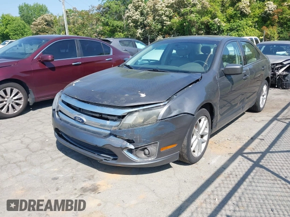 2012 Ford Fusion SEL with VIN 3FAHP0JAXCR243735, listed as a IAAI auction lot 42023783 with 235,434 mi miles. Bid and sale history available at carsss.com. Image 2.