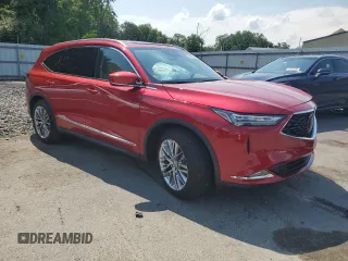 2022 Acura MDX w/Advance Package with VIN 5J8YE1H89NL022350, listed as a Copart auction lot 63437354 with 22,895 mi miles and Salvage Title. Bid and sale history available at carsss.com. Image 4.