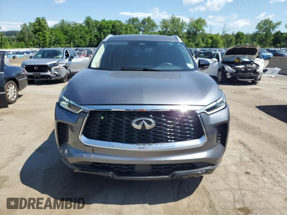 2023 Infiniti QX60 Luxe with VIN 5N1DL1FRXPC359333, listed as a Copart auction lot 62105425 with 18,033 mi miles and Salvage title. Bid and sale history available at DreamBid. Image 5.