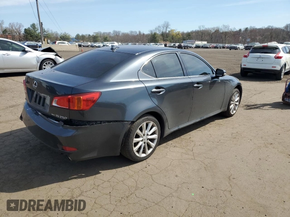 2009 Lexus IS 250 with VIN JTHCK262692030311, listed as a Copart auction lot 53617995 with 228,924 mi miles and Salvage Title. Bid and sale history available at DreamBid. Image 3.