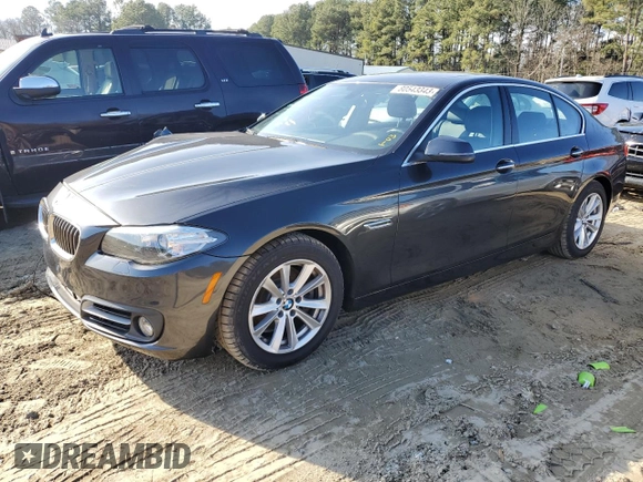 2016 BMW 5 Series 528i xDrive with VIN WBA5A7C54GG152400, listed as a Copart auction lot 80543343 with 74,579 mi miles and Salvage title. Bid and sale history available at DreamBid. Image 1.