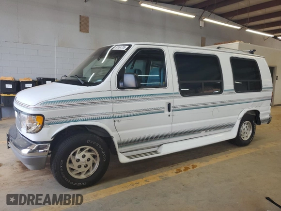 1993 Ford Econoline Cargo with VIN 1FDEE14Y5PHA07711, listed as a Copart auction lot 62064705 with 150,336 mi miles and Salvage title. Bid and sale history available at DreamBid. Image 1.