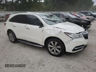 2015 Acura MDX Advance/Entertainment Pkg with VIN 5FRYD4H8XFB031323, listed as a Copart auction lot 67896484 with 0 mi miles and Non Repairable. Bid and sale history available at carsss.com. Image 4.
