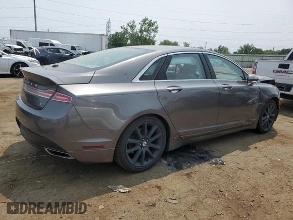 2014 Lincoln MKZ with VIN 3LN6L2GK9ER827759, listed as a Copart auction lot 59083215 with 213,574 mi miles and Clean title. Bid and sale history available at DreamBid. Image 3.