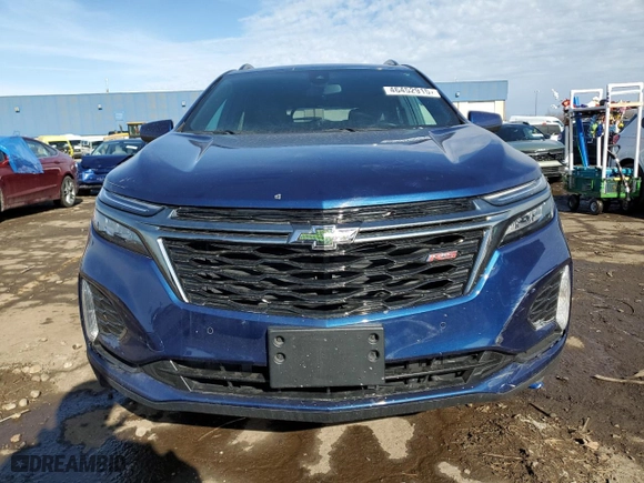2022 Chevrolet Equinox RS with VIN 3GNAXWEV6NS115278, listed as a Copart auction lot 46452915 with 32,352 mi miles and Non Repairable. Bid and sale history available at carsss.com. Image 5.