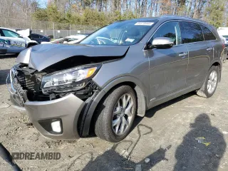 2018 Kia Sorento SX Limited z VIN 5XYPKDA57JG377866, wystawiony jako Copart lot #84375944 z przebiegiem Nie podano mil oraz Szkoda całkowita • Salvage title. Historia ofert i sprzedaży dostępna na DreamBid. Obrazek 1.