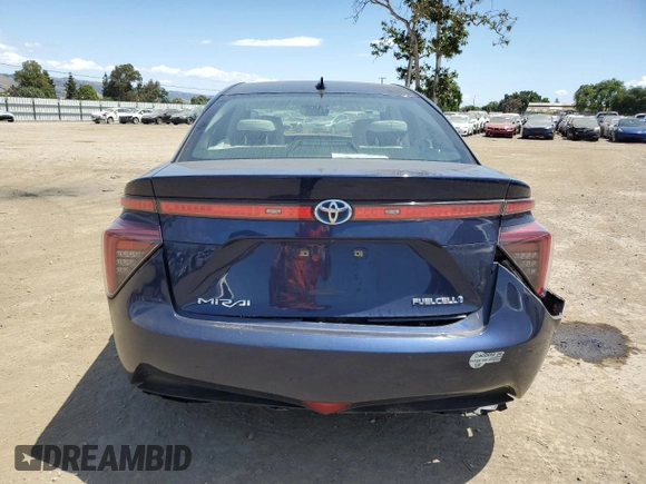 2017 Toyota Mirai with VIN JTDBVRBD9HA001930, listed as a Copart auction lot 57167705 with 57,842 mi miles and Salvage title. Bid and sale history available at DreamBid. Image 6.