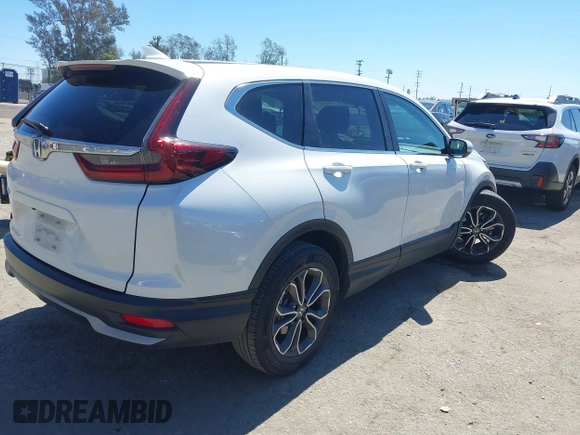 2020 Honda CR-V EX with VIN 2HKRW1H54LH422078, listed as a IAAI auction lot 41865889 with 34,513 mi miles and . Bid and sale history available at carsss.com. Image 4.