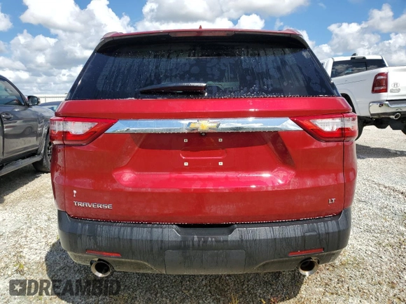 2021 Chevrolet Traverse LT Cloth with VIN 1GNERGKW0MJ189634, listed as a Copart auction lot 58873255 with Not provided miles and Non repairable. Bid and sale history available at DreamBid. Image 6.