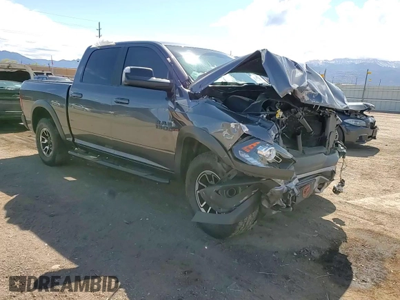 2017 Ram 1500 Rebel with VIN 1C6RR7YTXHS573922, listed as a Copart auction lot 55161855 with 53,516 mi miles and Salvage title. Bid and sale history available at DreamBid. Image 13.