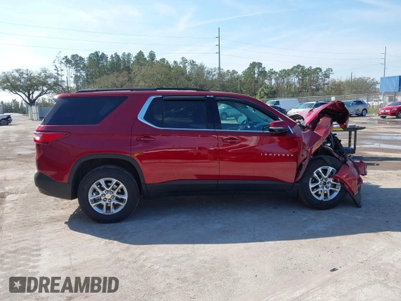 2021 Chevrolet Traverse LT Cloth with VIN 1GNEVGKW1MJ100973, listed as a IAAI auction lot 41477074 with 56,167 mi miles. Bid and sale history available at carsss.com. Image 13.