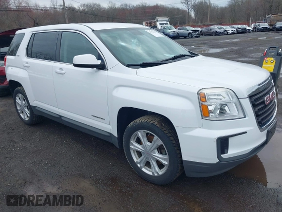 2017 GMC Terrain SLE with VIN 2GKFLSEK9H6108809, listed as a IAAI auction lot 41920682 with 91,574 mi miles. Bid and sale history available at carsss.com. Image 1.