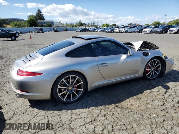 2012 Porsche 911 991 Carrera S with VIN WP0AB2A92CS122102, listed as a Copart auction lot 56574625 with 49,768 mi miles and Salvage title. Bid and sale history available at DreamBid. Image 3.