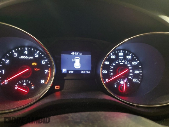 2019 Kia Sedona EX with VIN KNDMB5C17K6543326, listed as a Copart auction lot 81142284 with 76,410 mi miles and Salvage Title. Bid and sale history available at carsss.com. Image 9.