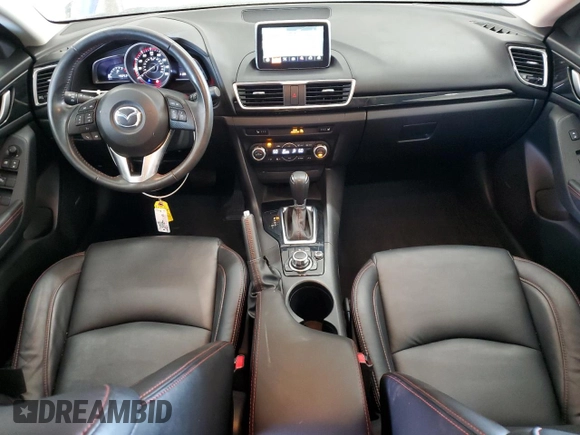 2015 Mazda 3 i Grand Touring with VIN JM1BM1M75F1231814, listed as a Copart auction lot 62692695 with 49,253 mi miles and Salvage title. Bid and sale history available at DreamBid. Image 8.