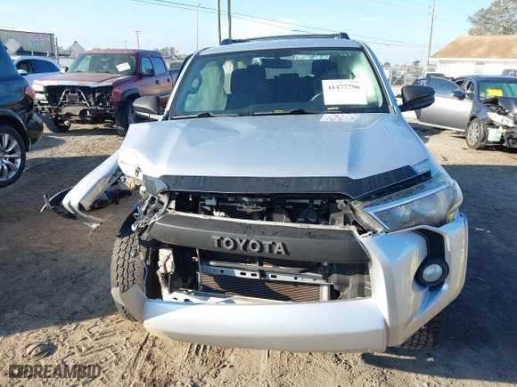 2019 Toyota 4Runner SR5 with VIN JTEZU5JR6K5197375, listed as a IAAI auction lot 41477796 with 66,526 mi miles. Bid and sale history available at carsss.com. Image 6.