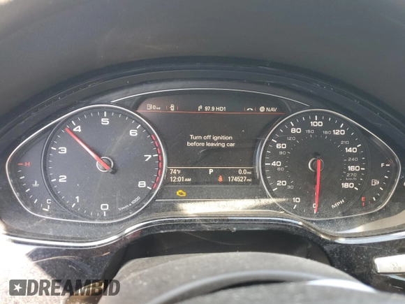 2016 Audi A8 3.0T with VIN WAU34AFD3GN012008, listed as a Copart auction lot 50212195 with 174,527 mi miles and Clean title. Bid and sale history available at DreamBid. Image 9.