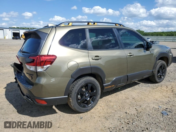2023 Subaru Forester Wilderness with VIN JF2SKAMC7PH521551, listed as a Copart auction lot 55229855 with 20,515 mi miles and Salvage title. Bid and sale history available at DreamBid. Image 3.