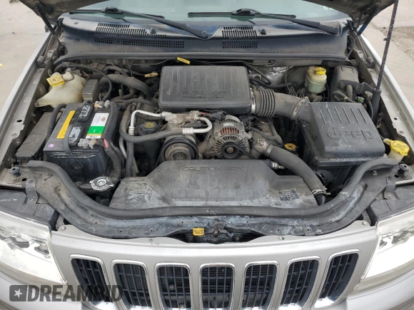 2001 Jeep Grand Cherokee Limited with VIN 1J4GW58N91C653866, listed as a Copart auction lot 58546895 with 159,661 mi miles and Salvage title. Bid and sale history available at DreamBid. Image 12.