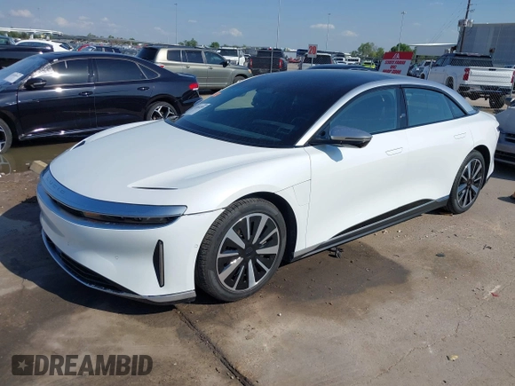 2022 Lucid Air Grand Touring with VIN 50EA1GBA5NA001268, listed as a IAAI auction lot 41866289 with 7,498 mi miles. Bid and sale history available at carsss.com. Image 22.