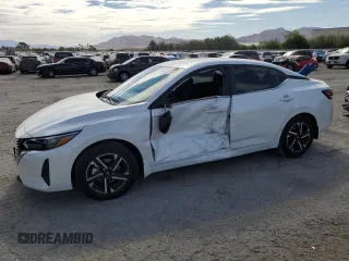 2025 Nissan Sentra SV z VIN 3N1AB8CV4SY249014, wystawiony jako Copart lot #54882985 z przebiegiem 2 325 mil mil oraz Szkoda całkowita • Salvage title. Historia ofert i sprzedaży dostępna na DreamBid. Obrazek 1.