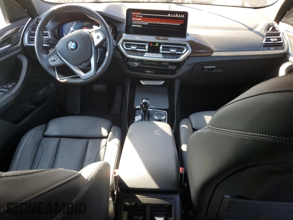 2023 BMW X3 xDrive30i with VIN 5UX53DP01P9R97895, listed as a Copart auction lot 47748745 with 18,193 mi miles and Salvage Title. Bid and sale history available at carsss.com. Image 8.