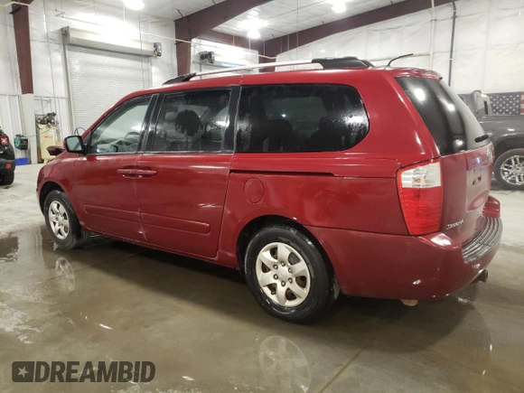 2009 Kia Sedona LX with VIN KNDMB233096314111, listed as a Copart auction lot 75015294 with 119,756 mi miles and Salvage Title. Bid and sale history available at carsss.com. Image 2.