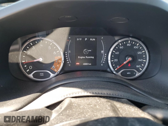 2020 Jeep Renegade Latitude with VIN ZACNJABB6LPL92291, listed as a Copart auction lot 50209375 with 46,651 mi miles and Salvage title. Bid and sale history available at DreamBid. Image 9.