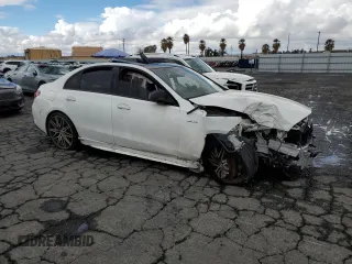 2023 Mercedes-Benz C 43 AMG with VIN W1KAF8HB3PR105182, listed as a Copart auction lot 44215215 with Not Provided miles and Clean Title. Bid and sale history available at DreamBid. Image 4.